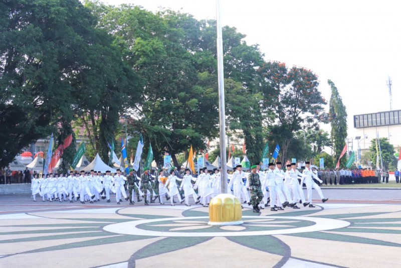 Foto Suasana Peringatan HUT Ke-31 Kota Mataram di Taman Sangkareang pada Sabtu (31/8/2024) (Sumber: Humas Polresta Mataram)